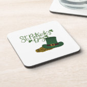 St. Patrick's Day Hard Plastic Coaster Getränkeuntersetzer (Linke Seite)