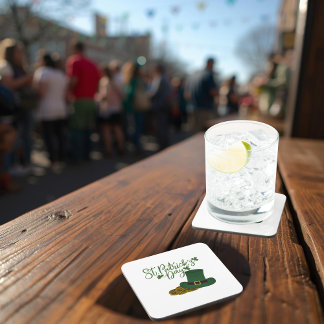 St. Patrick's Day Hard Plastic Coaster Getränkeuntersetzer