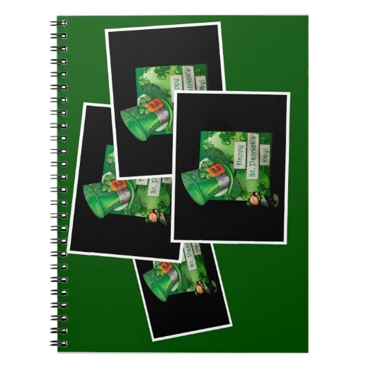 St. Patrick's Day Hat and Leprechaun Notizblock (Vorderseite)