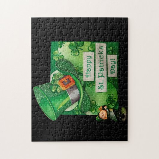 St. Patrick's Day Hat and Leprechaun Puzzle (Vertikal)