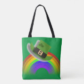 St Patricks Day Hat and Rainbow Tote Bag Tasche (Rückseite)