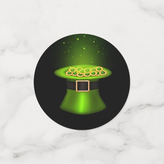 St. Patrick's Day Hat Coins Konfetti (Klein Vorderseite)