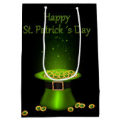 St. Patrick's Day Hat Coins Mittlere Geschenktüte (Rückseite)