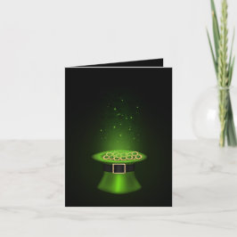 St. Patrick's Day Hat - Grußkarte Karte