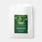 St. Patrick's Day Hat Kleeblatt Gold Baby Shower Geschenktütchen (Vorderseite)