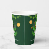 St. Patrick's Day Hat Kleeblatt Gold Baby Shower Pappbecher (Rechts)