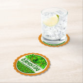 St Patrick's Day Hat Kleeblatts Green Orange Untersetzer (Vor Ort)