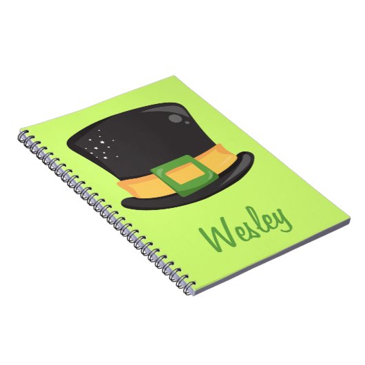 St. Patrick's Day Hat Notizblock (Rechte Seite)