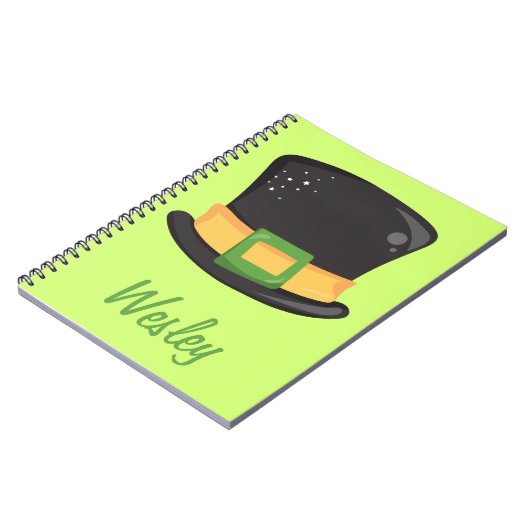 St. Patrick's Day Hat Notizblock (Linke Seite)