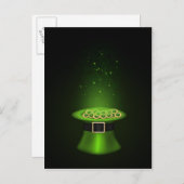 St. Patrick's Day Hat - Postcard Postkarte (Vorne/Hinten)