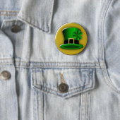 St Patricks Day Hat Round Button (Beispiel)