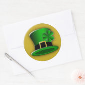 St Patricks Day Hat Round Stickers (Umschlag)