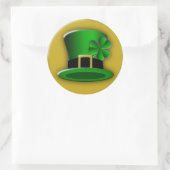 St Patricks Day Hat Round Stickers (Tasche)