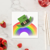 St Patricks Day Hat und Rainbow Serviette (Beispiel)
