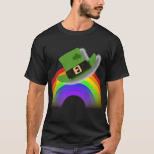 St Patricks Day Hat und Rainbow T-Shirt