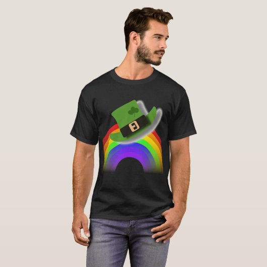 St Patricks Day Hat und Rainbow T-Shirt (Vorne ganz)