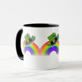St Patricks Day Hat und Rainbow Tasse (Vorderseite Links)