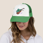St Patricks Day Hat & Violin Green Trucker Hat Truckerkappe (Beispiel)