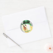 St. Patrick's Day Havanese Classic Round Sticker (Umschlag)