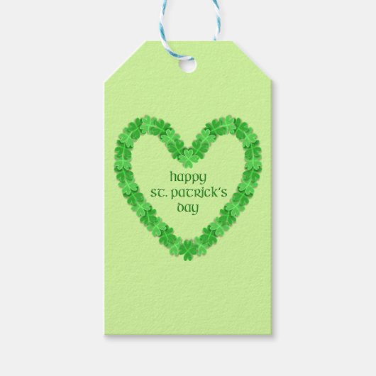 St Patrick's Day Heart Geschenkanhänger (Vorderseite)