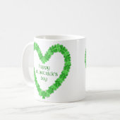 St Patrick's Day Heart Kaffeetasse (Vorderseite Links)