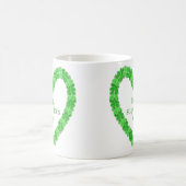 St Patrick's Day Heart Kaffeetasse (Mittel)