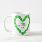 St Patrick's Day Heart Kaffeetasse (Links)