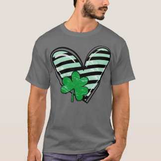 St Patricks Day Heart Kleeblatt T-Shirt
