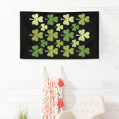 St Patrick's Day Heart Lucky Clover Kleeblatt Banner (Insitu)