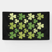 St Patrick's Day Heart Lucky Clover Kleeblatt Banner (Horizontal)