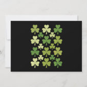 St Patrick's Day Heart Lucky Clover Kleeblatt Einladung (Vorderseite)