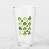 St Patrick's Day Heart Lucky Clover Kleeblatt Glas (Vorderseite)