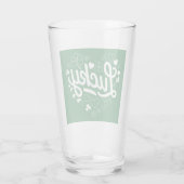 St Patrick's Day Heart Lucky Clover Kleeblatt Glas (Rückseite)