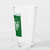 St Patrick's Day Heart Lucky Clover Kleeblatt Glas (Links)
