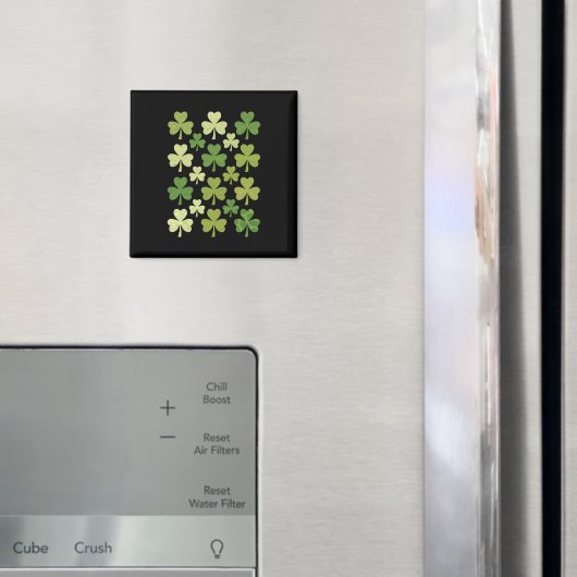 St Patrick's Day Heart Lucky Clover Kleeblatt Magnet (In Situ (Kühlschrank))