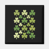 St Patrick's Day Heart Lucky Clover Kleeblatt Magnet (Vorne)
