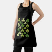 St Patrick's Day Heart Lucky Clover Kleeblatt Schürze (InSitu)