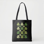 St Patrick's Day Heart Lucky Clover Kleeblatt Tasche (Vorderseite)