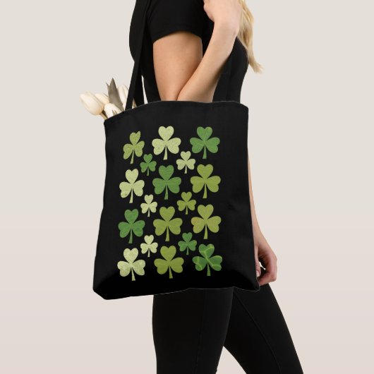 St Patrick's Day Heart Lucky Clover Kleeblatt Tasche (Von Nahem)