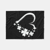 St Patrick's Day Heart Niedlich St Patricks Day Sh Fleecedecke (Vorderseite (Horizontal))