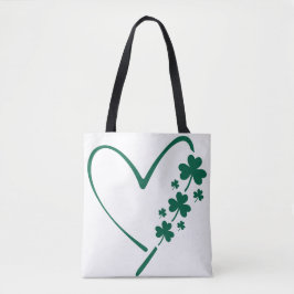 St Patricks Day Heart Tasche