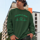 St Patricks Day Heartbeat Sweatshirt | Benutzerdef