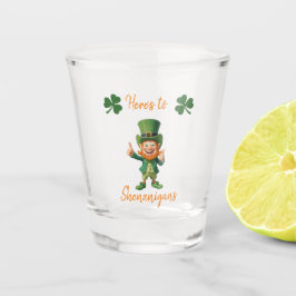 St Patrick's Day-Here's to Shenanigans Schnapsglas