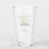 St. Patrick's Day Herr Lucky Charm Green Irish Bee Glas (Rückseite)