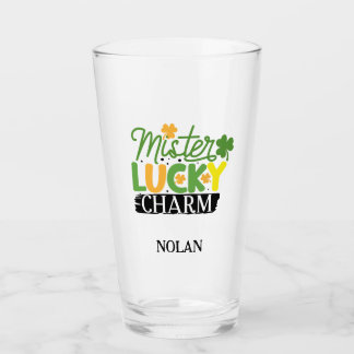 St. Patrick's Day Herr Lucky Charm Green Irish Bee Glas