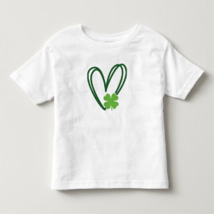 St. Patrick's Day Herz-Design T-Shirt