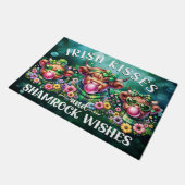 St Patrick's Day Highland Kuh Irish Doormat Fußmatte (Schrägansicht)