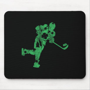 St. Patrick's Day Hockey Irische Jungen Saint Padd Mousepad