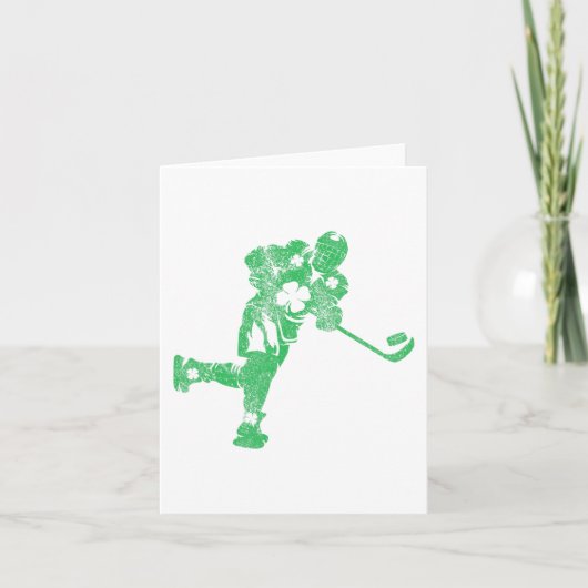 St Patricks Day Hockey Irish Boys Saint Paddy#39;s Karte (Vorderseite)