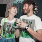 St. Patrick's Day Hogs Party Hellfarbener T - Shir T-Shirt